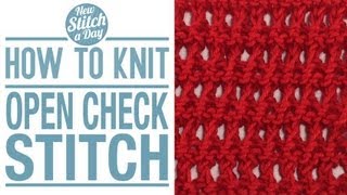 How to knit the Open Check English Style [upl. by Aurea]