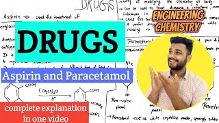 Drugs  Paracetamol and Aspirin Synthesis Properties and uses  Lec45 [upl. by Noswad]