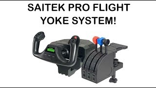 CONHECENDO O SAITEK PRO FLIGHT YOKE SYSTEM PTBR [upl. by Samuella]