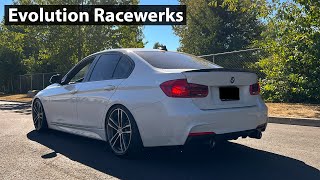 BMW 340i with M Performance Exhaust and Evolution Racewerks Downpipe [upl. by Naitsirt]