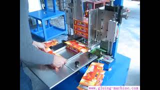 SEMI AUTOMATIC FLAP PASTING MACHINE [upl. by Adolph]