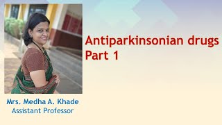 Antiparkinsonian drugs Part 1  Levodopa [upl. by Eemla]