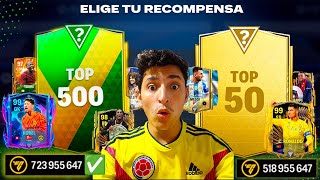 5 picks PRORROGA TOP 500 vs 1 pick TOP 50 ¿ en cuál GANAS mas MILLONES  Fc Mobile [upl. by Aihsoem]