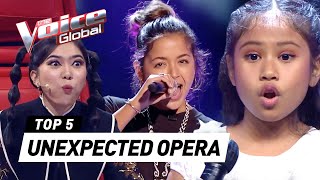 Unexpected OPERA auditions who SHOCKED the Coaches in The Voice Kids [upl. by Nalloh]