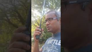 Yaesu FT60R with 2m Smiley Antenna Half Wave Telescopic Flexi Whip  Newlands corner [upl. by Nnav]