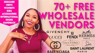 70 FREE WHOLESALE VENDOR LIST  LUXURY DESIGNER WHOLESALE VENDORS  WHOLESALE CLOTHING VENDORS [upl. by Shipley]