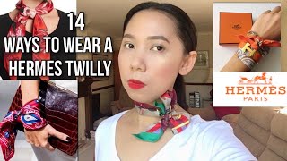 14 WAYS TO WEAR A HERMES TWILLY  PINAY UK VLOG [upl. by Tuhn]