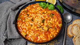 Instant Pot Chickpea Orzo Soup [upl. by Achorn108]