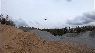 Huge Airs and Backflips With The Massive Losi 5ive Be  New Body Destroyed And A Rear Arm D [upl. by Woothen]