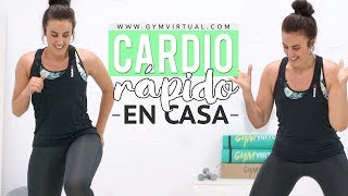 Rutina de cardio rápida y en casa  10 minutos [upl. by Einnel]