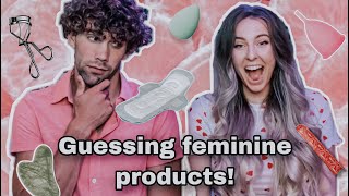 QUIZZING MY MAN ON FEMALE PRODUCTS [upl. by Moria511]