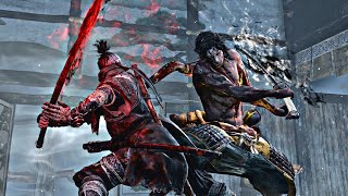 Sekiro  quotFor the Sake of Ashinaquot  Ultimate Genichiro  No HUD Boss Fight [upl. by Ecnahoy]