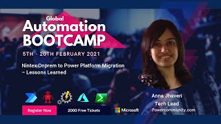 Nintex Onprem to Power Platform Migration – Lessons Learned  Global Automation Bootcamp 2021 [upl. by Rehtaef430]