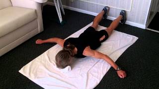 Prone Scapular Retraction Exercise [upl. by Kreda]