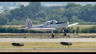 De Havilland DHC1 Chipmunk Mk22 arrival at RNAS Yeovilton Air Day 2018 [upl. by Malone]