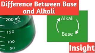 Difference between Base and Alkali Insight [upl. by Gilberte]