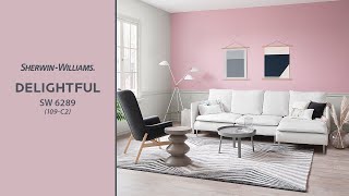 May 2019 Color of the Month Delightful  SherwinWilliams [upl. by Eceinart]