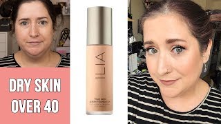 ILIA TRUE SKIN SERUM FOUNDATION  Dry Skin Review amp All Day Wear Test [upl. by Naired]