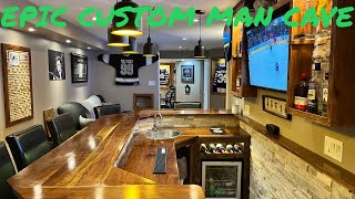 EPIC MAN CAVE CUSTOM BASEMENT [upl. by Valenka240]