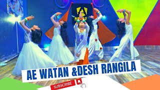 Independence Day dance  Ae watan desh rangila kids dance [upl. by Anura]