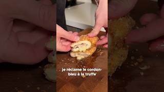 RECETTES DE CHEF POUR LES FÊTES ÉPISODE 9  CORDON BLEU À LA TRUFFE 🤩🎉Part 1 recette cuisine [upl. by Lledal]