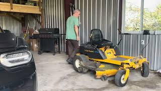 Cub cadet 0 turn putting gas [upl. by Dorinda]