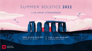 Summer Solstice 2022 Sunrise LIVE from Stonehenge [upl. by Robers]