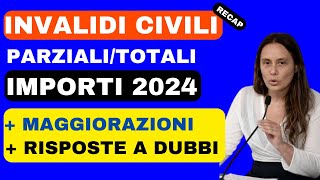 ✅RECAP ➡ AUMENTO IMPORTI INVALIDITÀ CIVILE E RISPOSTE A DUBBI [upl. by Etterual]