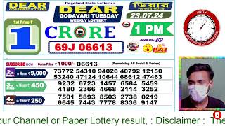 LOTTERY LIVE DEAR NAGALAND STATE LOTTERY SAMBAD DRAW RESULT 23072024 NAGALAND LOTTERY LIVE [upl. by Pinette99]