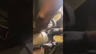 AC COMPRESSOR REMOVAL OLD TO NEW FULL VIDEO CLICK THE LINKbluecollar dieselworks dieselmechanic [upl. by Keligot826]