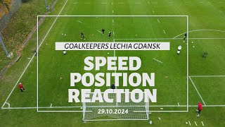 Speed Position Reaction Goalkeepers Lechia Gdańsk 29102024 [upl. by Wedurn]