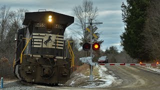 HD Chasing NS D840CW 8455 Long Hood Forward on the NS DampH [upl. by Hawkie314]