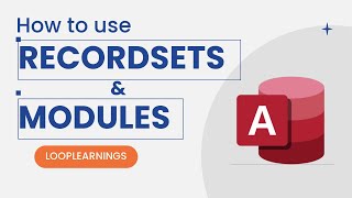 Microsoft Access Tips  How to use VBA Recordsets and Modules [upl. by Bard]