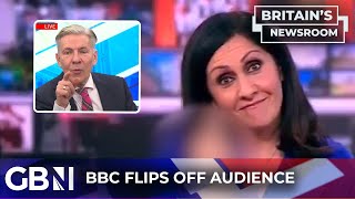 BBC newsreader showed CONTEMPT for licence fee payers with middle finger says Andrew Pierce [upl. by Couq]