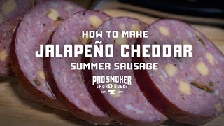 Jalapeno Cheddar Summer Sausage  How to Make Summer Sausage [upl. by Hennessy913]