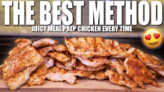 HOW TO MEAL PREP JUICY CHICKEN FOR THE WEEK  Bulk Cooking Chicken That Doesnt SUCK [upl. by Enitsirc408]