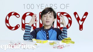 Kids Try 100 Years of Candy From 1900 to 2000 [upl. by Alusru]