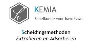 Scheidingsmethoden Extraheren en adsorberen [upl. by Troth702]