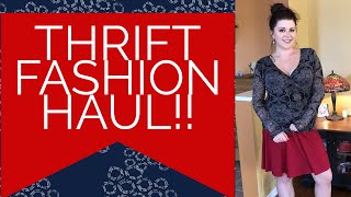 PLUS SIZE BIG THRIFT FASHION HAUL [upl. by Kimberlee305]