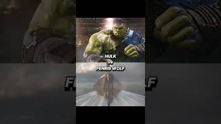 Hulk vs Fenris Wolf  marvel fenriswolf hulk marvelvsdceu avengers mcuvsdc trend shorts [upl. by Olaf466]