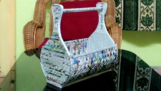 How to make a newspaper rack  holder [upl. by Zelikow]