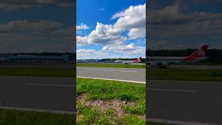 Amazing RB211 noise Cargolux 747400 takeoff LUX luxembourg cargolux 747 aviation [upl. by Sena]