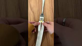 Using a fork to install a zipper pull [upl. by Anined]