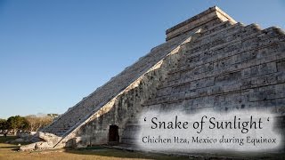 Snake of Sunlight at Chichen Itza Mexico during Equinox  September Equinox [upl. by Hafler953]