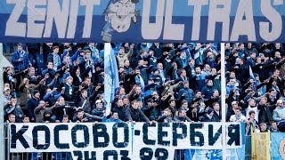 Перекличка Ultras Zenit Косово  Сербия 24032014 [upl. by Stroup]