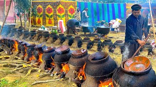 Katwa Gosht Recipe  Pakistans Largest Wedding Food Preparation For 4000 People  Village Food [upl. by Nawtna]