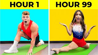 Surviving 100 Hours of GYMNASTICS [upl. by Eeryn]