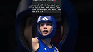 olimpiadi Paris Boxe femminile Angela Carini si ritira contro Imane Khelif [upl. by Kwapong]