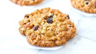 GALLETAS caseras de AVENA y ARÁNDANOS ¡Receta SALUDABLE y Fácil [upl. by Ellehcer]