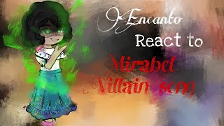 Encanto react to We dont talk About Bruno Mirabel Villain song  Gacha Club Reaction Video [upl. by Nagyam485]